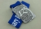 En alliage de zinc les médailles de sport de récompenses des médailles 3D de moulage mécanique sous pression, médailles courantes d'émail de ruban de marathon