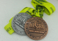 Les médailles de récompense de médaillon, meurent les médailles antiques embouties du sport 5K, médailles dures d'émail