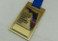 Médaille en bronze antique d'émail en métal pour des sports de marathon avec le finissage d'or