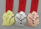 Le karaté en alliage de zinc meurent les médailles 3D de fonte avec le logo d'impression pour la réunion de sport