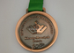 Médailles rondes de la course 5k, médailles de lutte en alliage de zinc du volleyball 3D de fer