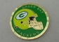 Les Green Bay Packers ont personnalisé des pièces de monnaie par le laiton frappé avec l'emballage de sac de PVC