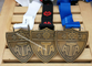 Médailles en laiton en alliage de zinc de ruban de sports pour des souvenirs/honneur/prix