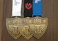 Médailles en laiton en alliage de zinc de ruban de sports pour des souvenirs/honneur/prix