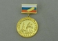 médailles de rubans de récompenses de 32 millimètres avec l'émail synthétique et le placage à l'or