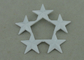 3 étoiles attribuent à des insignes le jet en alliage de zinc avec le blanc 2,5 pouces