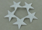 3 étoiles attribuent à des insignes le jet en alliage de zinc avec le blanc 2,5 pouces