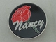 Pin en laiton doux de revers d'émail de Nancy de 1,5 pouces avec le nickelage