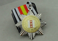 Deux tons plaquant des médailles de ruban pour les militaires de la Russie, 3D en alliage de zinc avec l'émail mol