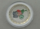 Deux tons plaquant l'émail mol de pièce de monnaie en laiton militaire d'ISAF 1,75 pouces